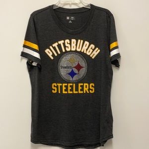 Women’s Pittsburgh Steelers Rhinestone Tshirt XL NFL